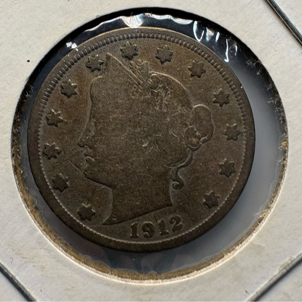 1912 Liberty Head “V” Nickel – United States 5 Cent Coin